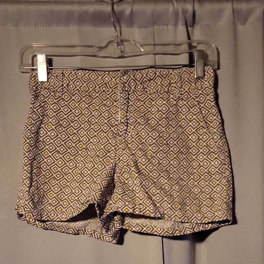 Old Navy Kids Diamond Pattern Shorts - Gray and Yellow
